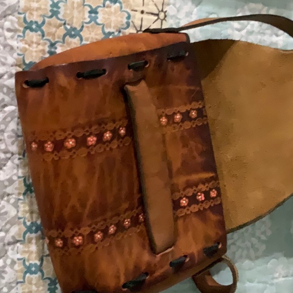 Vintage Boho 60’s 70’s Leather Purse-Hard to Find
